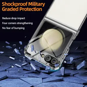 Crystal Clear for Samsung Galaxy Z Flip 5 Case Soft Shockpro