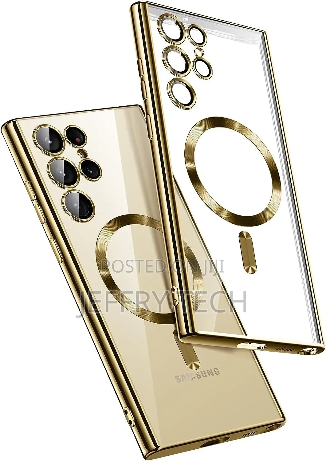 Samsung Galaxy S23 Ultra Case, Magnetic Metallic Glossy Slim