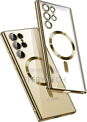 Samsung Galaxy S23 Ultra Case, Magnetic Metallic Glossy Slim