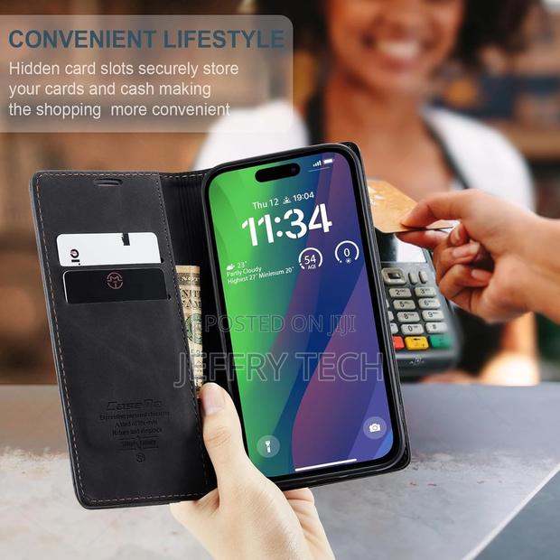 Leather Case for iPhone 15 Plus Case Wallet, for iPhone 15 P - thumbnail 3