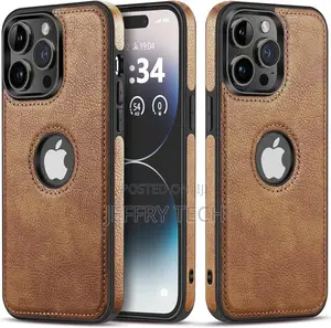 For iPhone 15 Pro Max Case Vegan Leather Slim Luxury Elegant