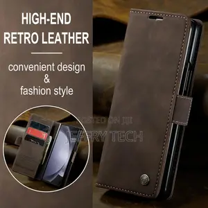 Galaxy Z Fold 5 Case, Leather Galaxy Zfold5 Wallet Case With