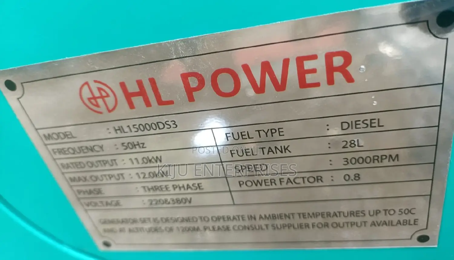 15kva Hl Genetor Available Now