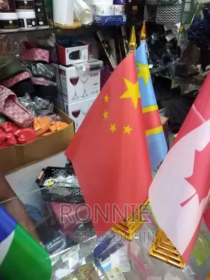 China Country Flag + Detachable Stand + Base