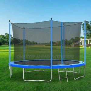 8ft Kids Trampoline With Enclosure Safety Net - thumbnail 2
