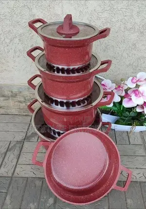 Nonstick Cookware,-Unique 12 PCS Granite Cookware Set.