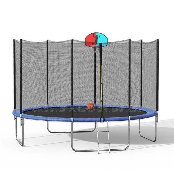 Kids'10ft Trampoline With Safe Net