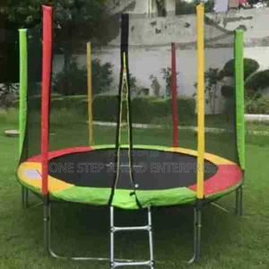 Multicolor 10ft Kids Trampoline - thumbnail 2