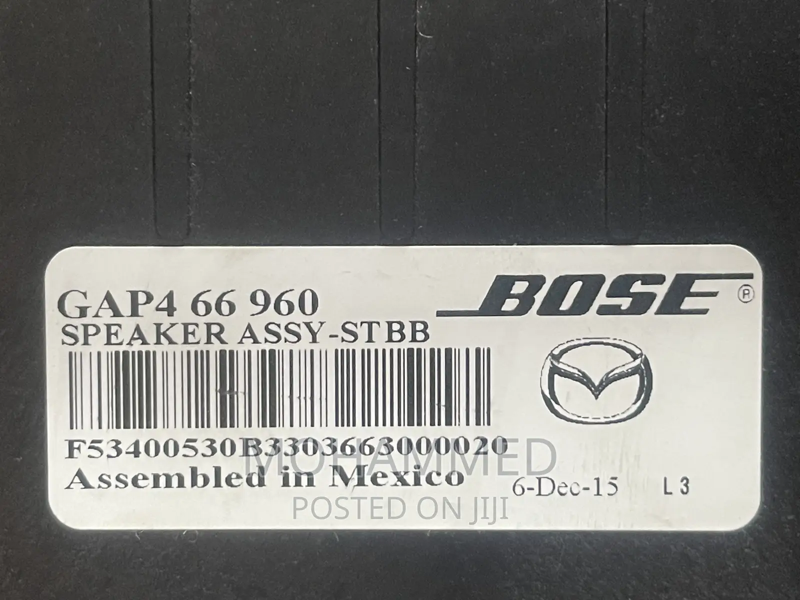 Mazda Subwoofer Bose