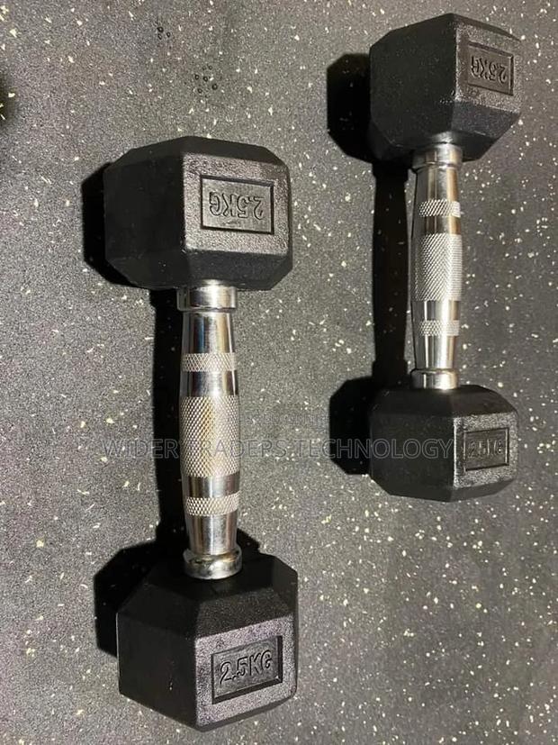 5kgs Single Hand Hexagon Fitness Hex Fixed Dumbbells