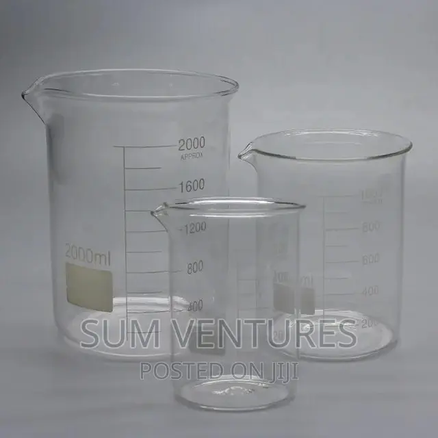 Glass Beakers ( 50 Ml, 100ml, 250ml, 500ml, 1L,2L)