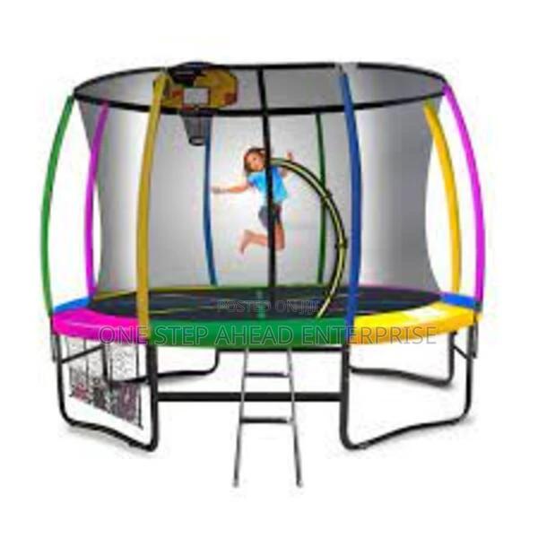 Multicolor Kids/Adults Trampoline 8ft - main view