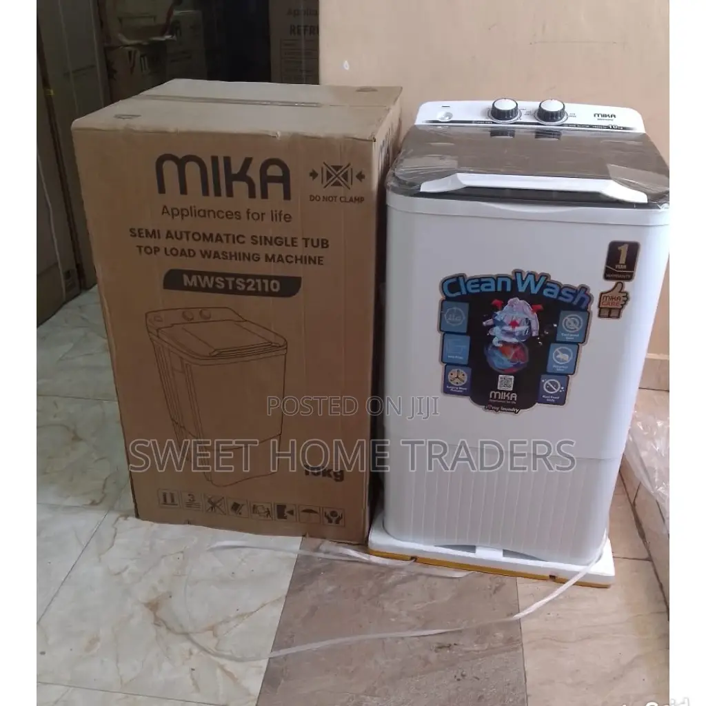 Mika Single Tub 10kgs Washing Machine : 