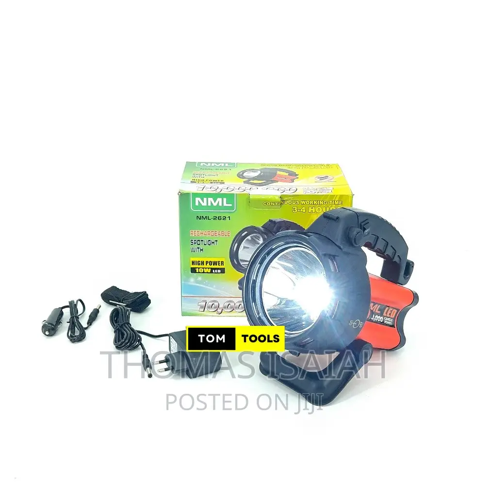 NML 2621 10,000,000 Lumen Rechargeable Spotlight With Adjust