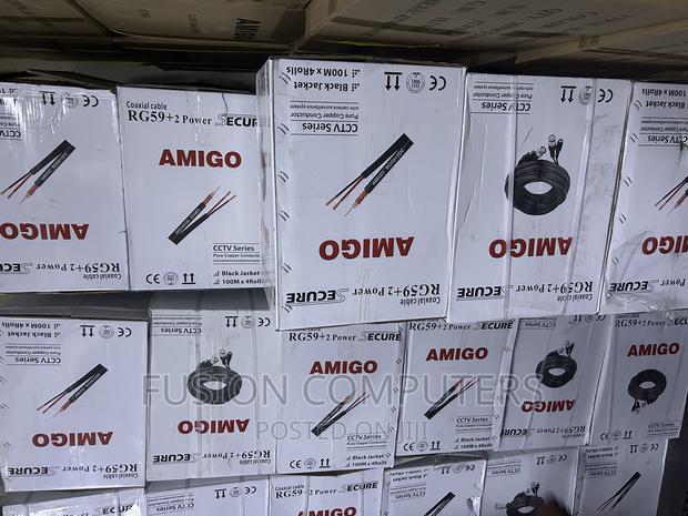 Rg59 CCTV Coaxial Cable 100M Rg 59+2dc CCS Cam Cable