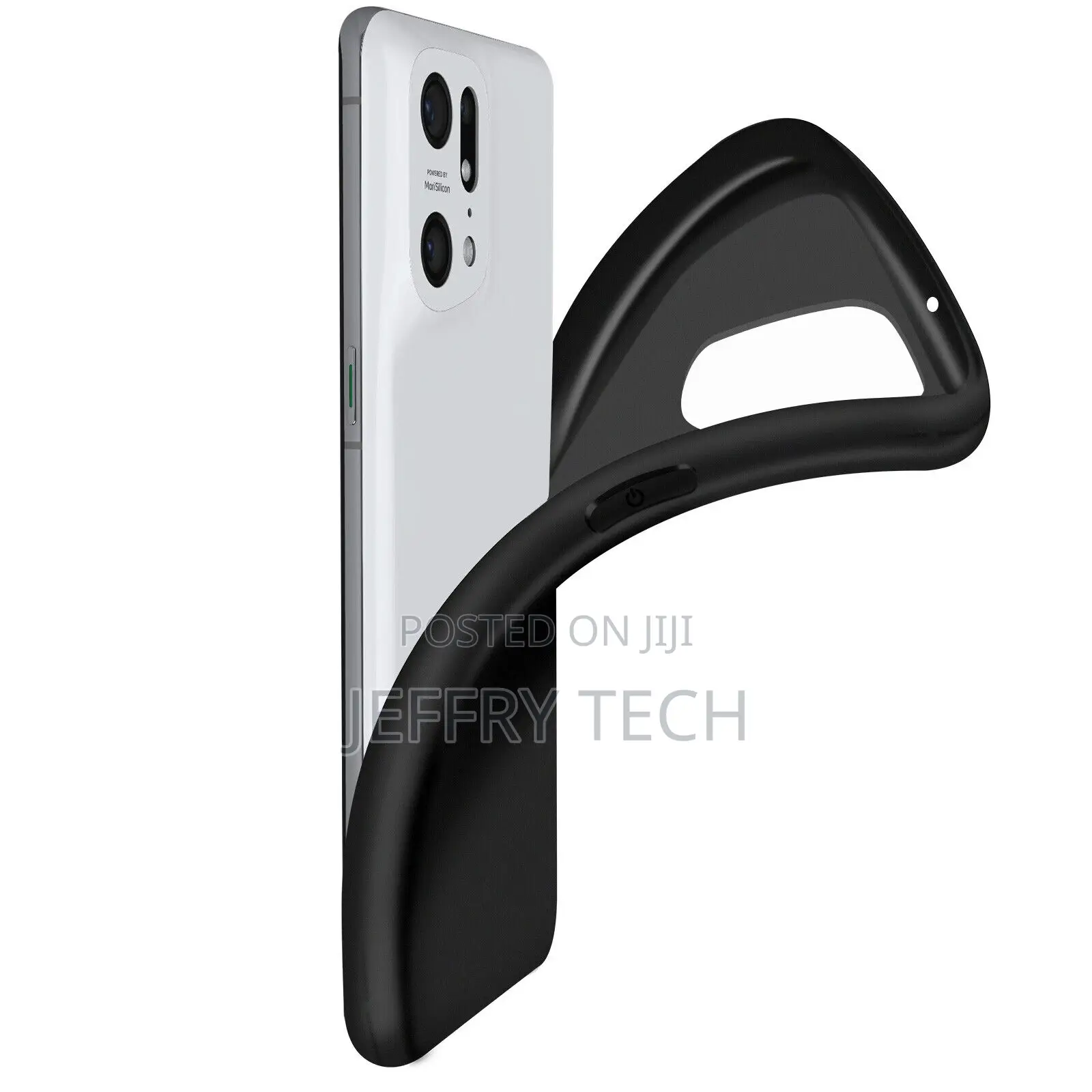 Case for Oppo Find X5 Resistant Silicone Thin Light Blac