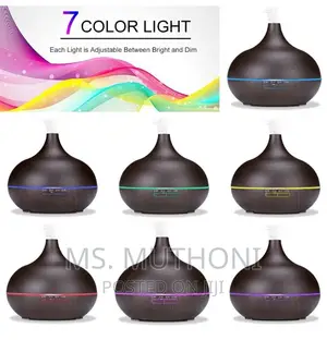 Humidifier 500ml 7 Shades of Lighting Remote and Charger
