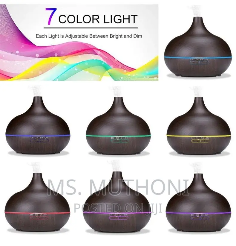 Humidifier 500ml 7 Shades of Lighting Remote and Charger