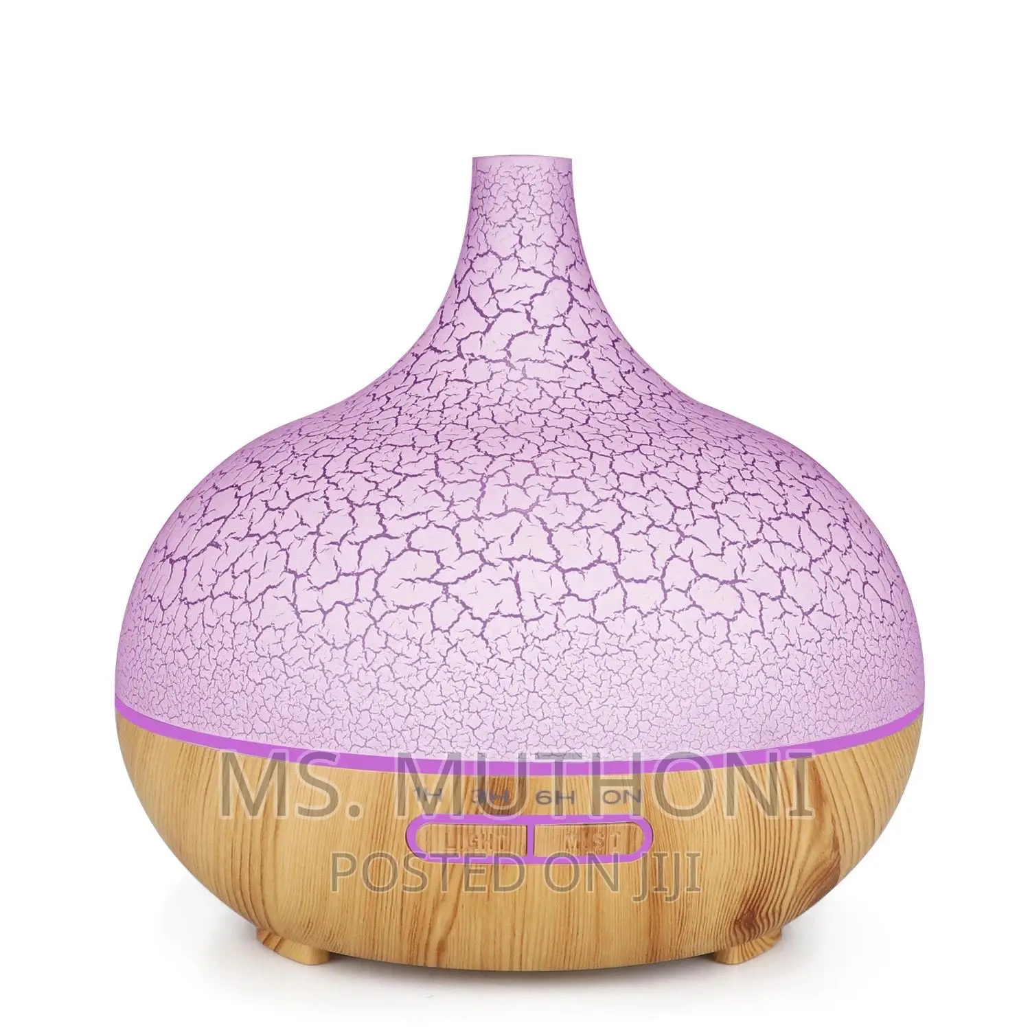 Humidifier 500ml 7 Shades of Lighting Remote and Charger