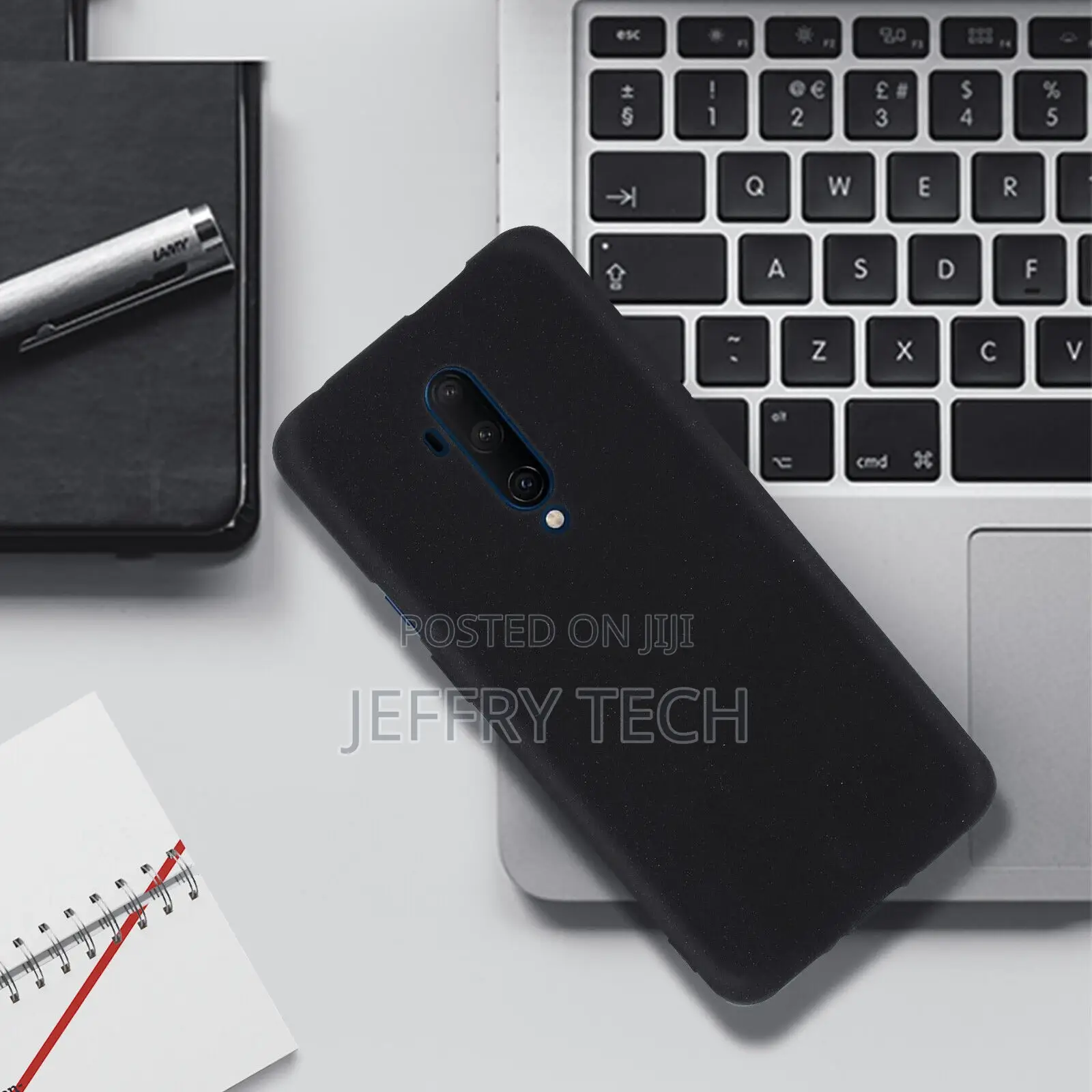 TPU Soft Case, Matte Back Cover for Oneplus 7T Pro – Black