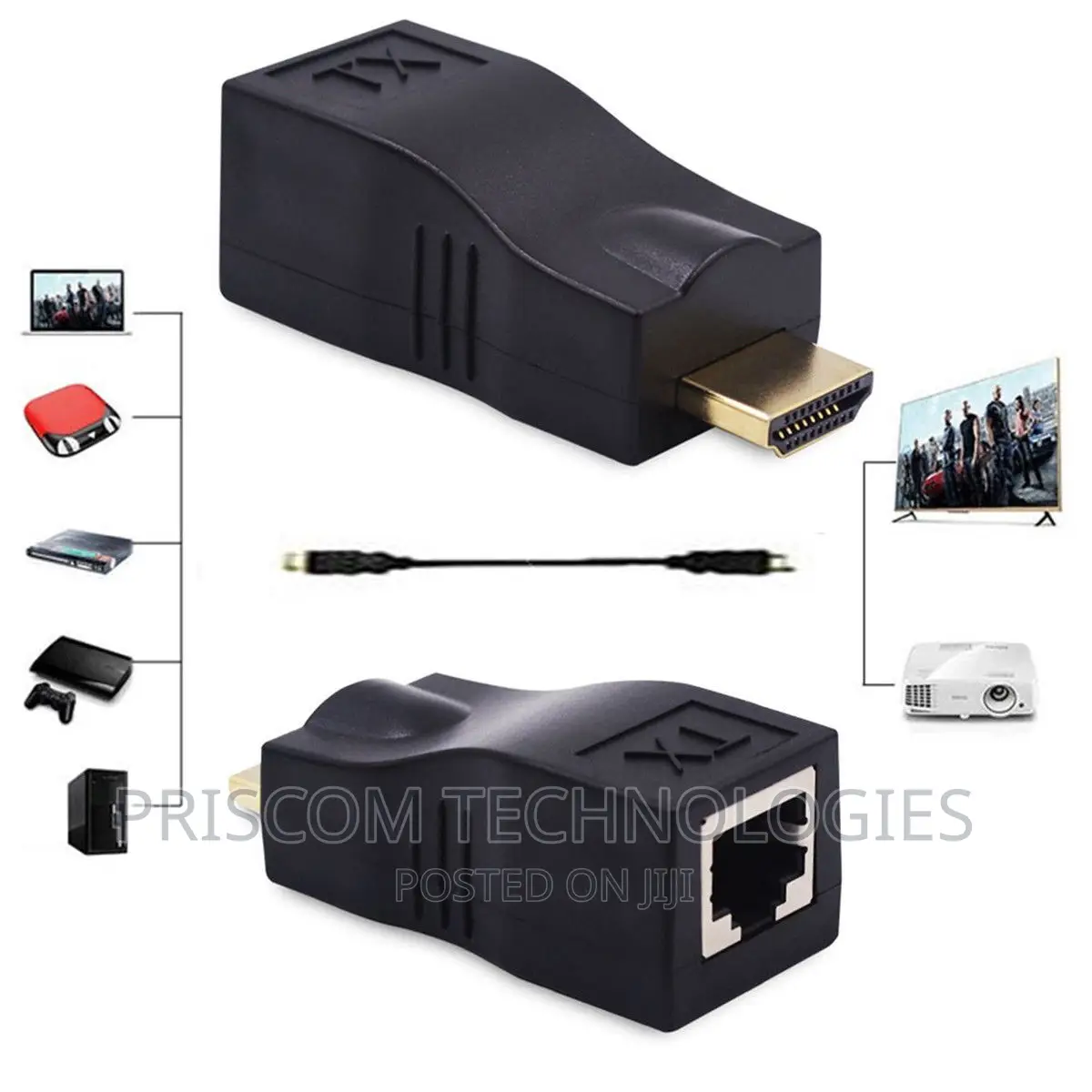 Hdmi 30m Extender Over LAN Cable Cat 6