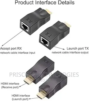 HDMI Extender 30M HDMI Over Rj45 Cat5e Cat6 Cable Lan Ethern