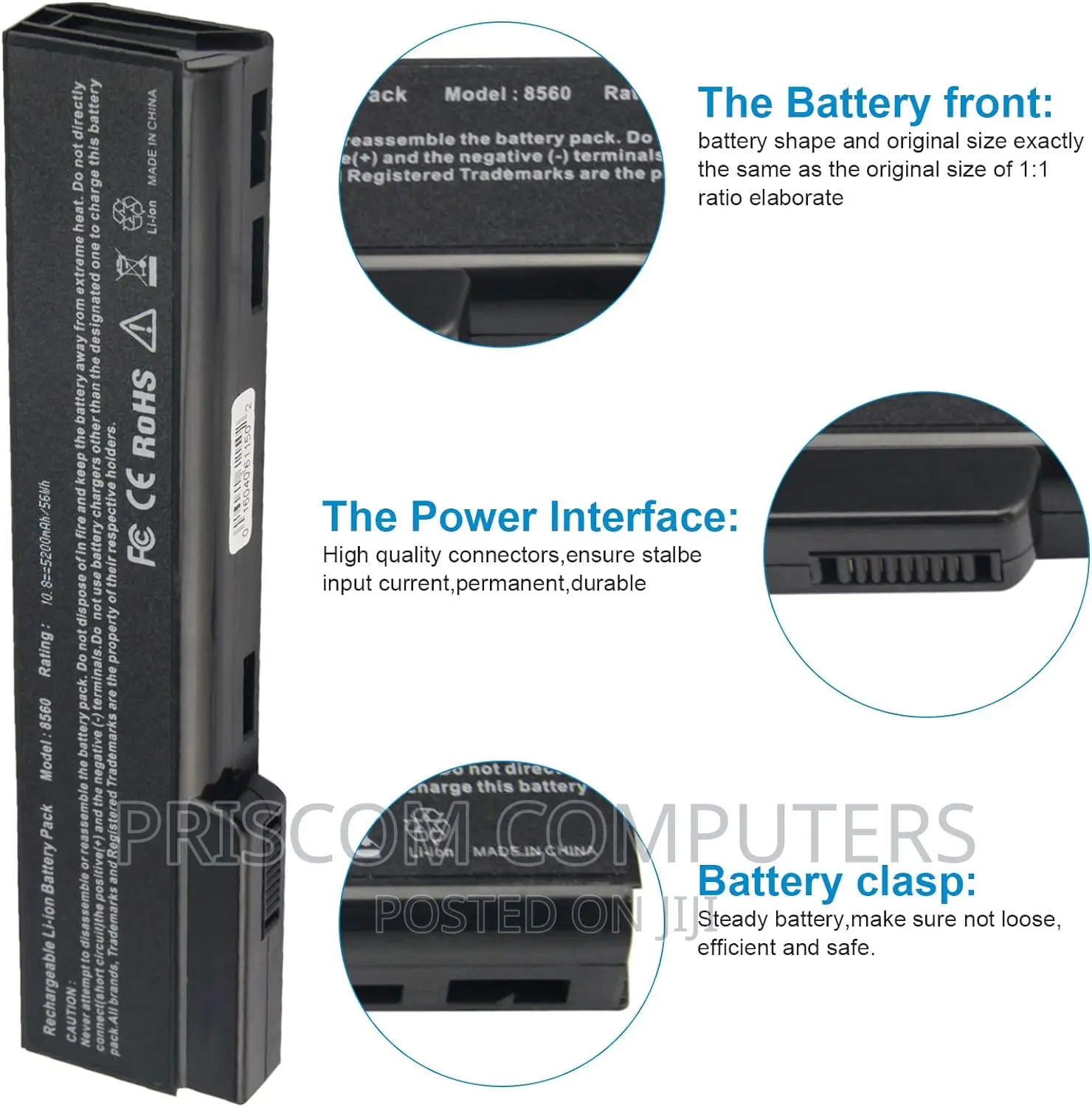 CC09 Cc06xl HSTNN-I90c Battery for HP 6360B 6460B 6465B 647