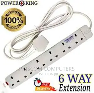 Power King Heavy Duty 6-way Power/Socket Extension Cable