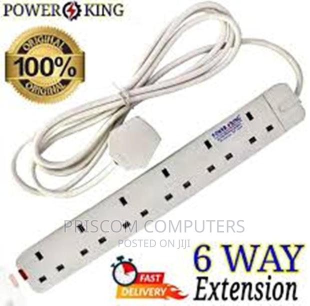 Power King Heavy Duty 6-way Power/Socket Extension Cable