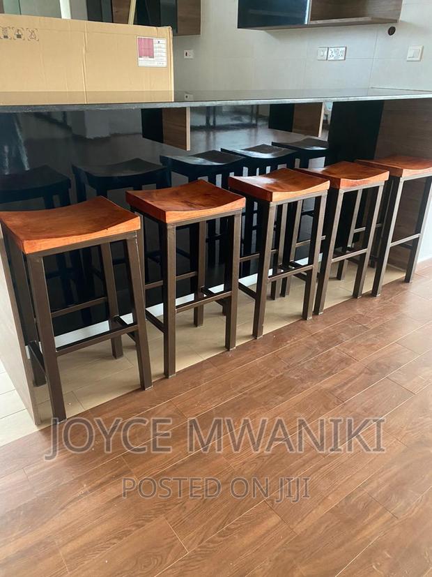 High Stools Backless, Powder Coated.