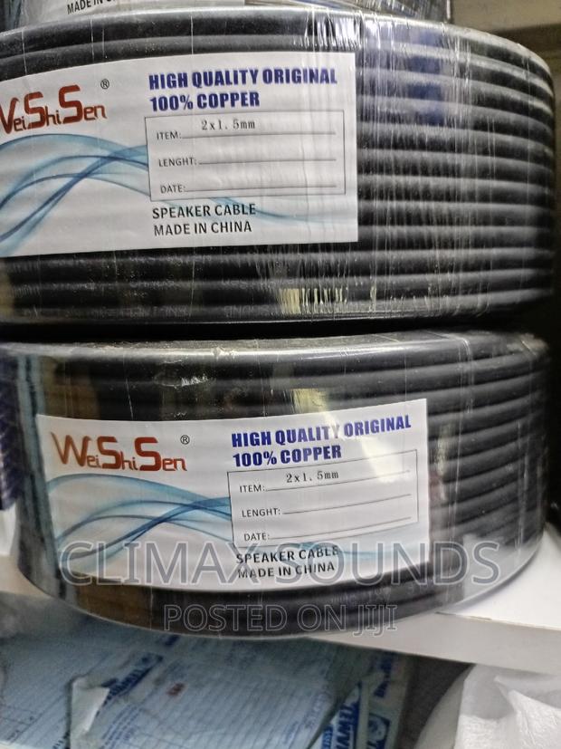 Speaker Cable Roll Black Coated