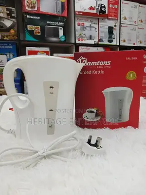 Electric Kettle -Ramtons Electric Kettle 1.7 Liters White.