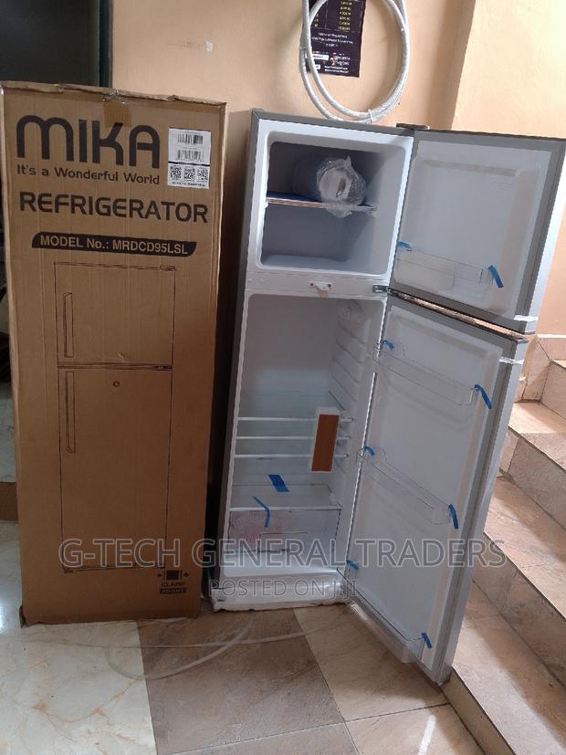Mika 168l Double Door Direct Cool Refrigerator-Silver - thumbnail 2