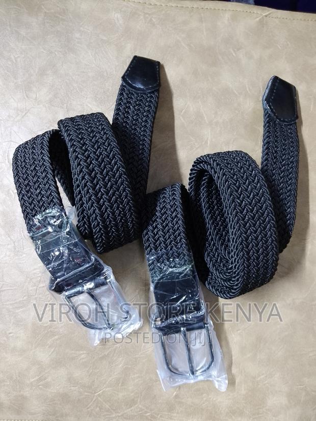 Stretching Men's Waist Belt - Black