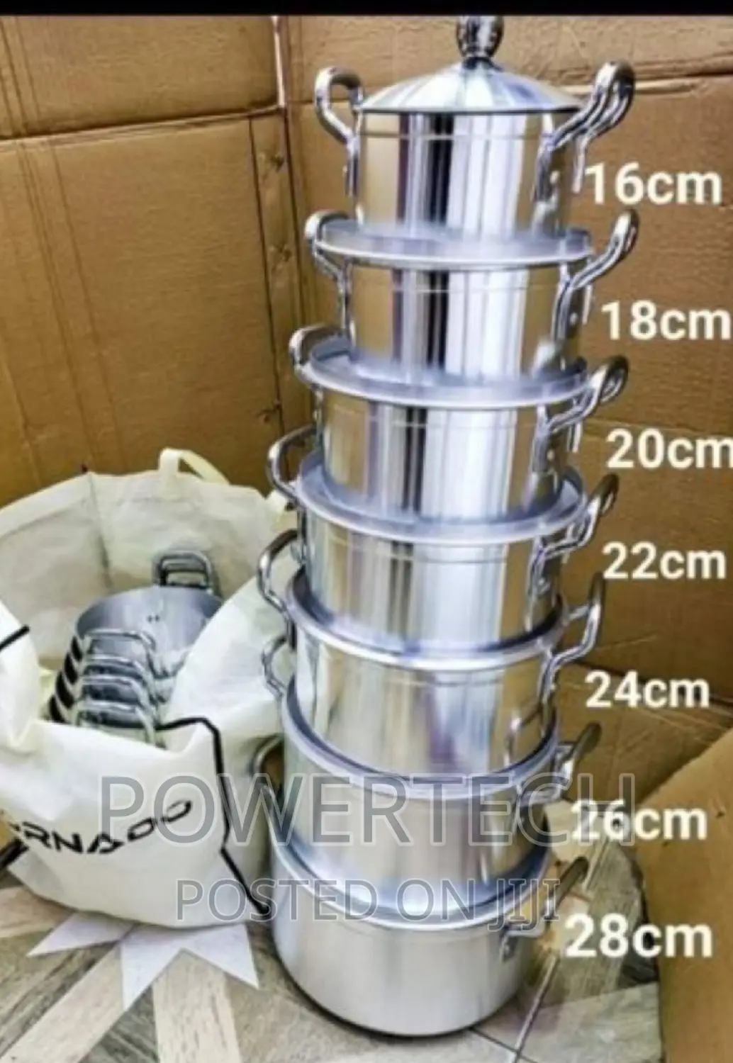 Tornado 14pcs Tornado Cookware Stainless Set.