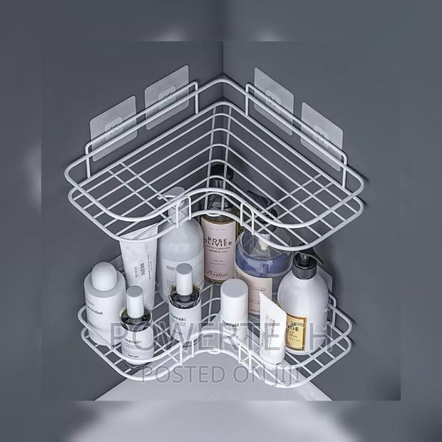 Corner Bathroom Shelf With Shelf Adhesive Tape;