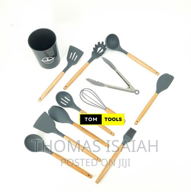 11PCS Silicone Kitchen Cooking Spoons and Spatula Set - thumbnail 3