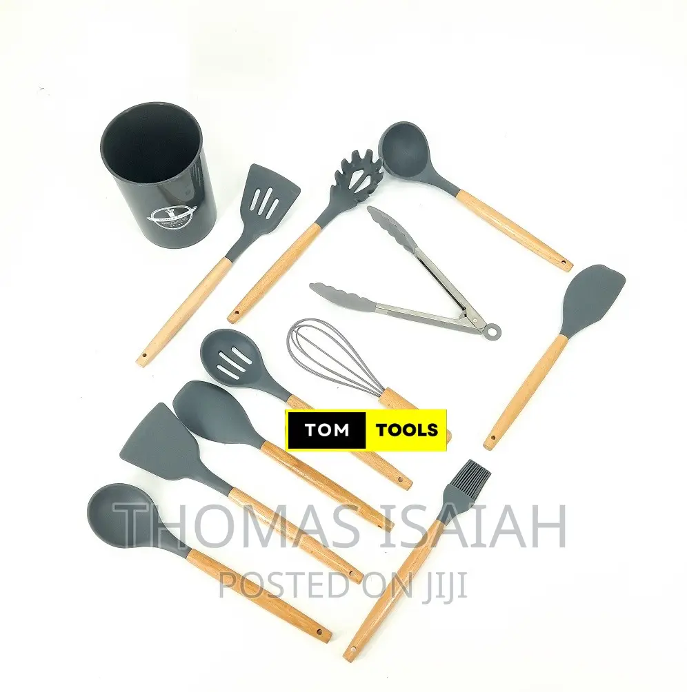 11PCS Silicone Kitchen Cooking Spoons and Spatula Set