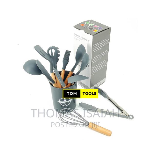 11PCS Silicone Kitchen Cooking Spoons and Spatula Set