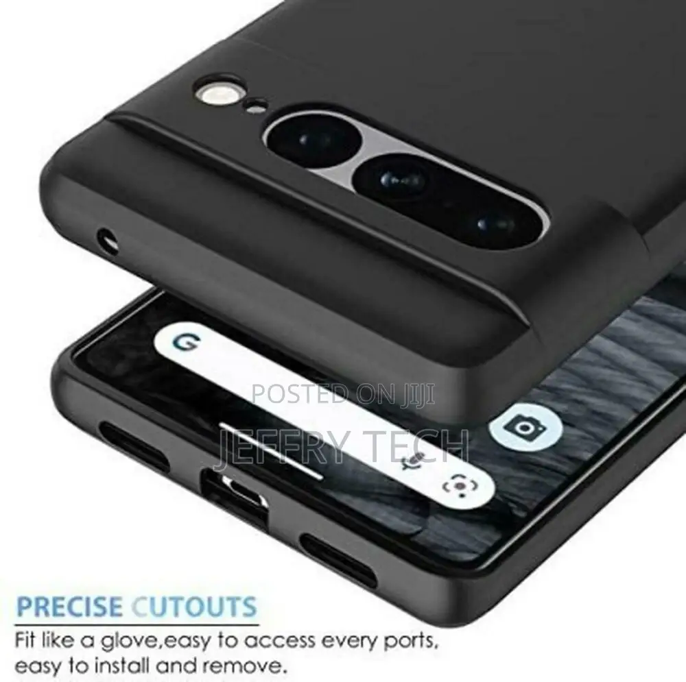 Back Cover for Google Pixel 7 Pro 5G (Black, Dual Protection