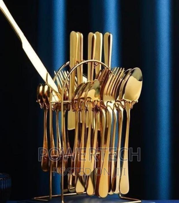 24 PCS Cutlery Golden Set - main view
