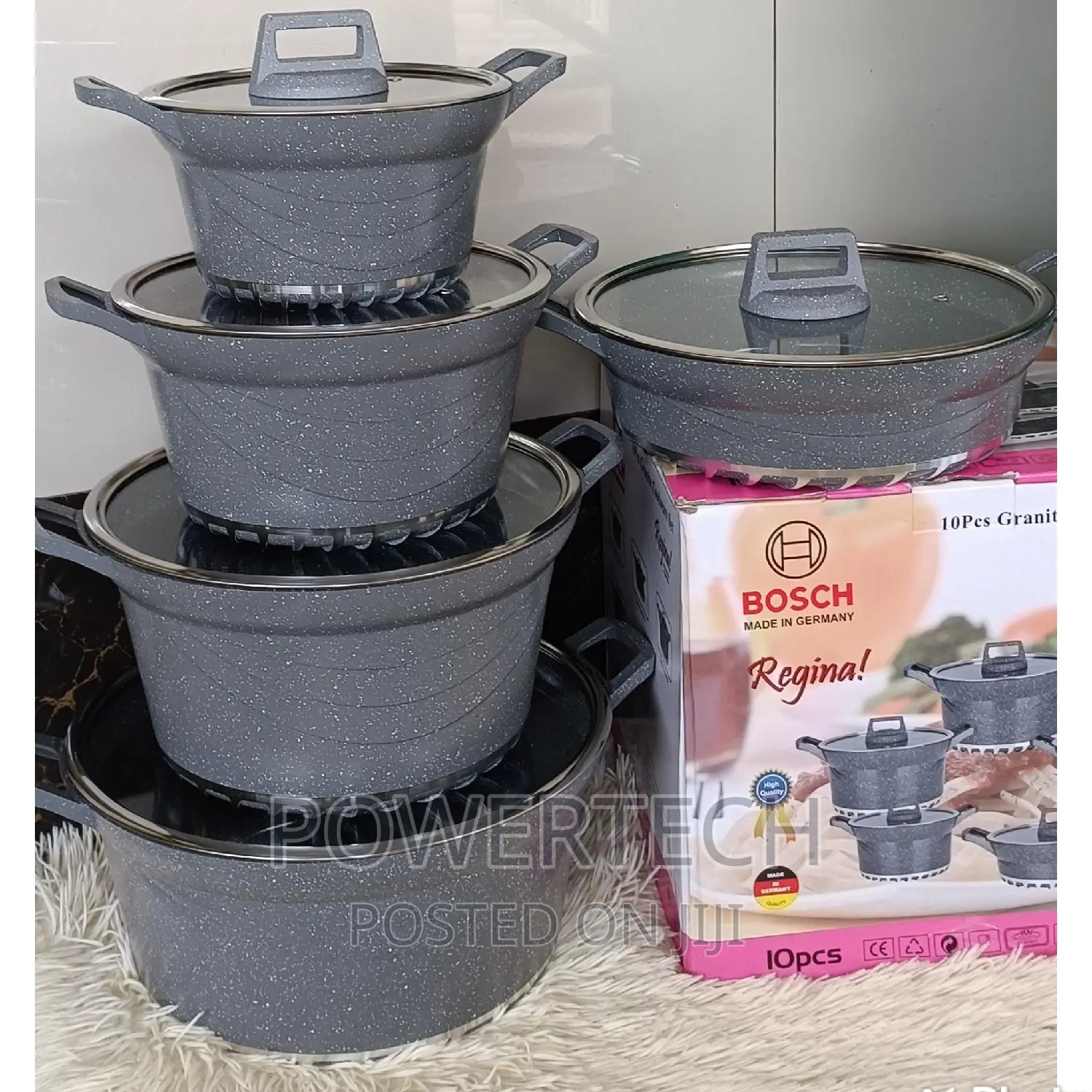 Bosch 10 PCS Non Stick Granite Cookware Set.