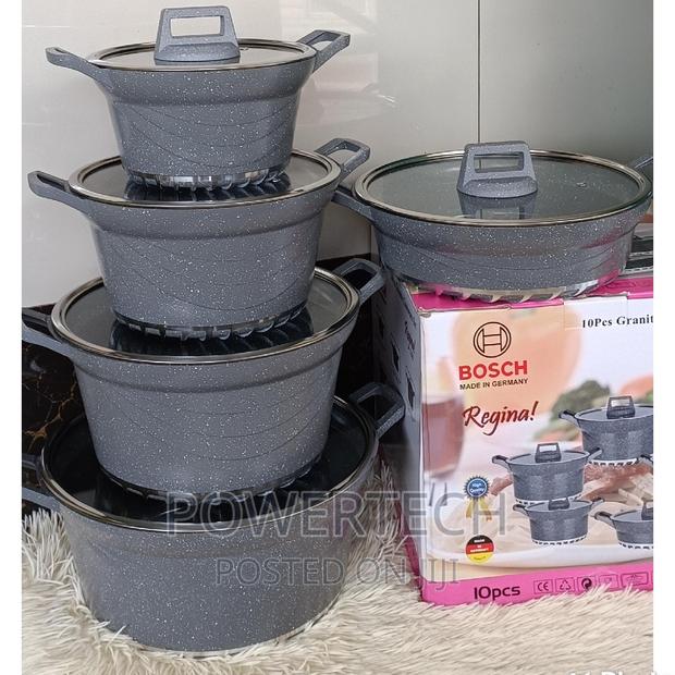 Bosch 10 PCS Non Stick Granite Cookware Set. - main view