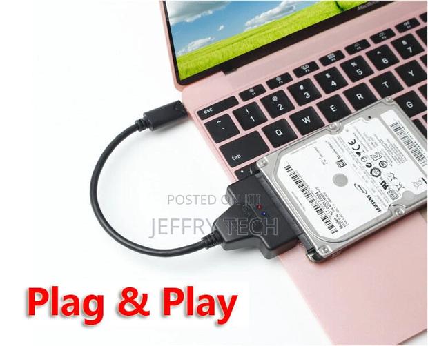 SATA to USB Type-C Adapter Cable for 2.5" Hard Drive HDD Lap - thumbnail 2