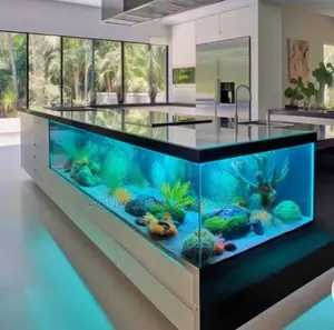 Massive Kitchen Island Aquarium