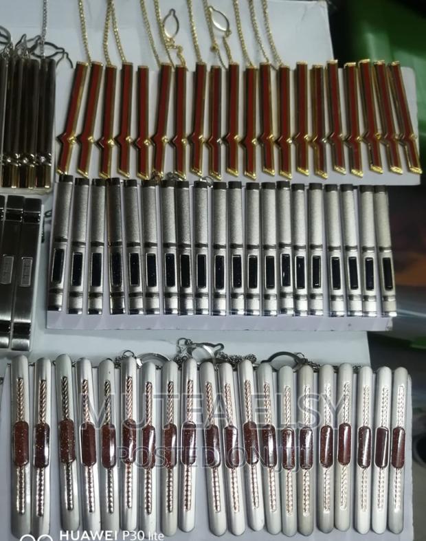 White Executive Tie Clips - main view