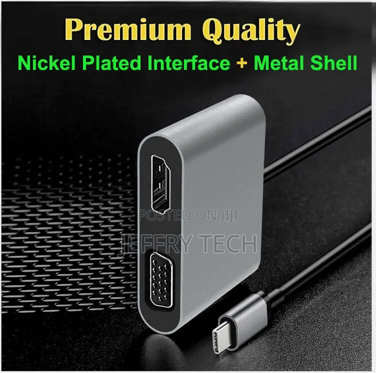 Type-C to HDMI VGA Adapter 4* Ultrahd for Samsung Galaxy S