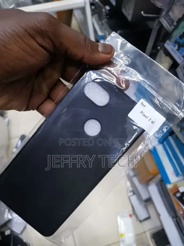 Black Soft Silicone Funda for Google Pixel 2 XL Case 6.0 Inc