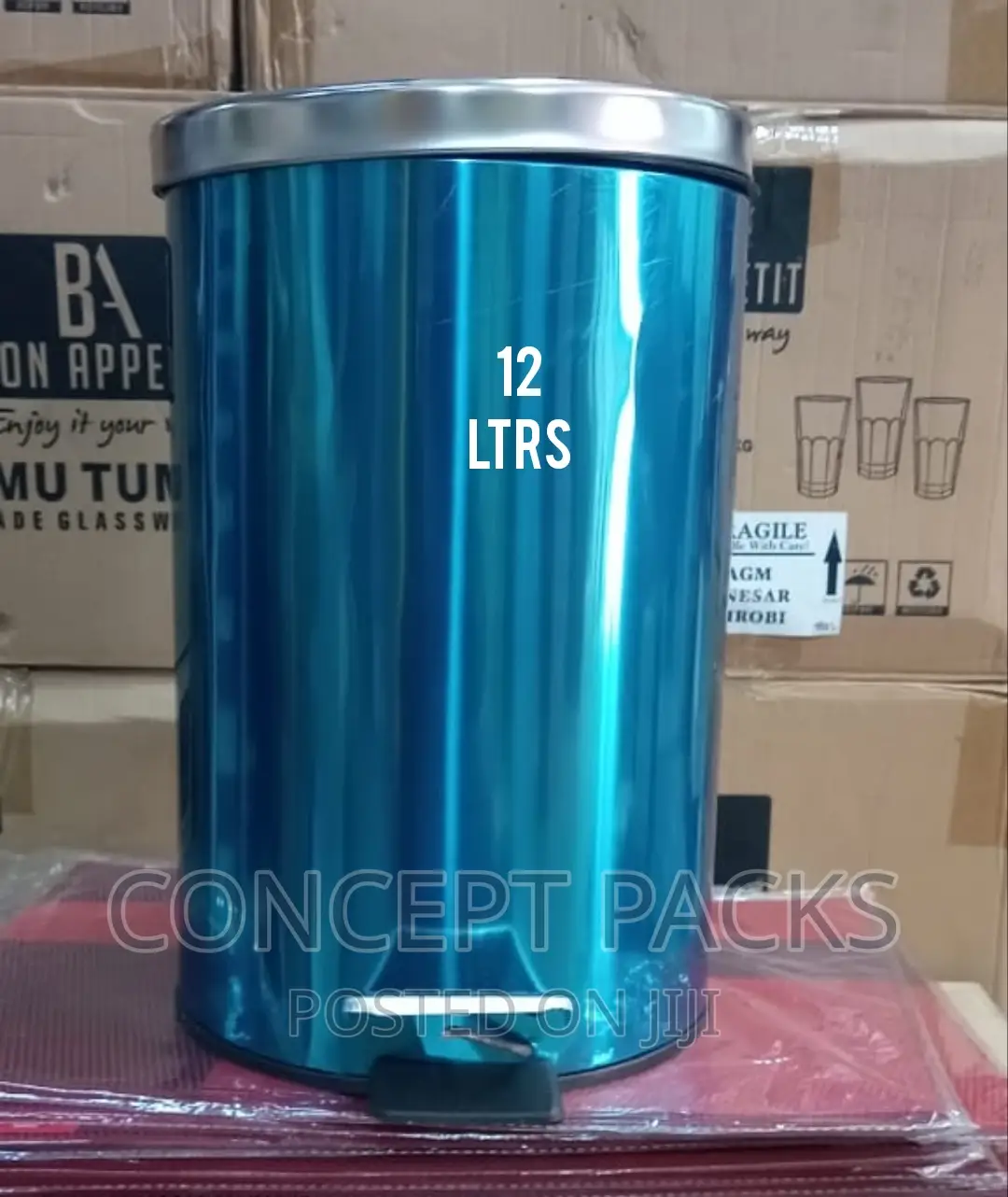 12ltrs Stainless Steel Dust Bin