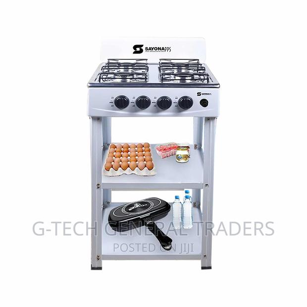 Sayona SGB-4483, Automatic, All-Gas Cooker With Shelves